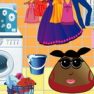 Pou Girl Washing Clothes And Shoes