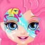 Baby Barbie Little Pony Face Painting