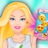 Barbie iPhone Emoji Decoration