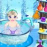 Baby Elsa Bath Time