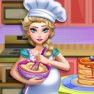 Elsa Baking Pancakes