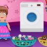 Zoe Washing Clothes and Toys