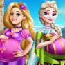 Elsa and Rapunzel Pregnant BFFs