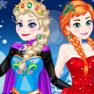 Elsa With Anna Dress Up