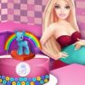 Pregnant Barbie Cooking Pony Cake