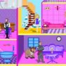Frozen Barbie Doll House Decor