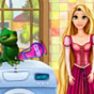 Rapunzel Washing Clothes