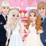 Elsa And Anna Wedding Party